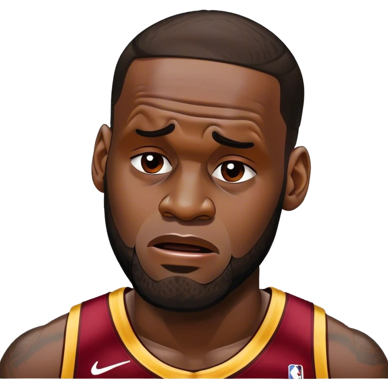 LeBron James crying because he lost a nba game emoji