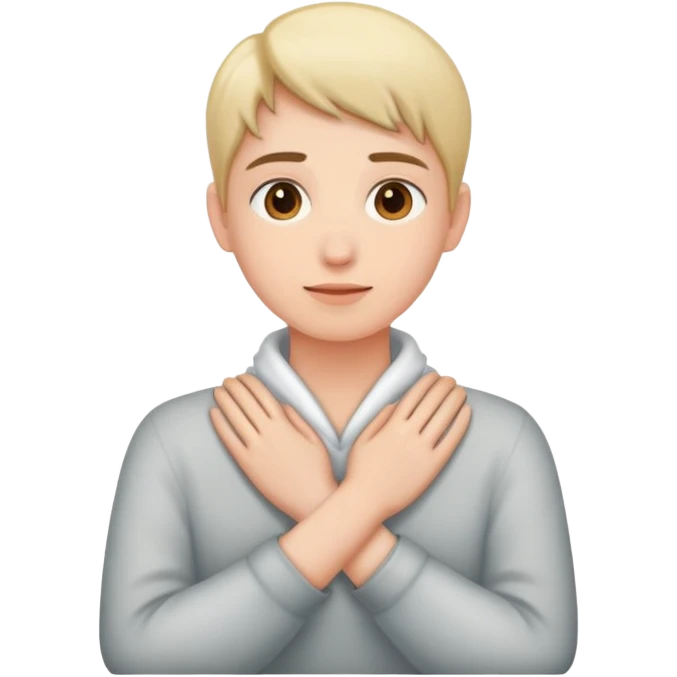 person with hands around their neck emoji