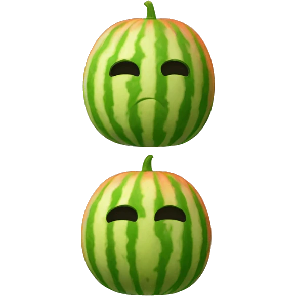 a ridiculous melon knight's head emoji