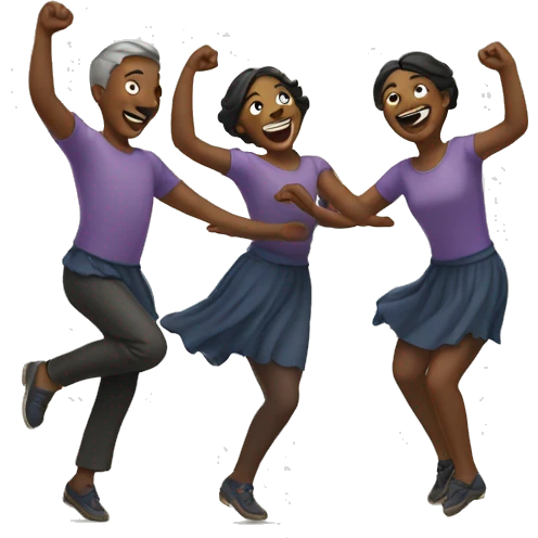 Joyous dance  emoji
