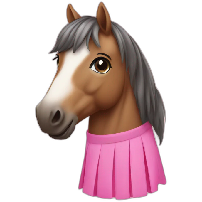 horse with pink skirt emoji