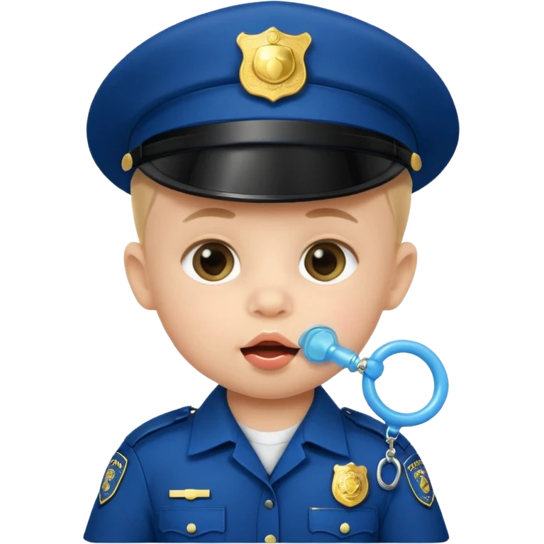 baby police with teat  emoji