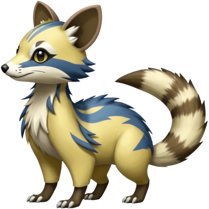 Civet-Electrike-Manectric-Genet-Furret-Fakemon-Pokémon-fusion-creature  emoji