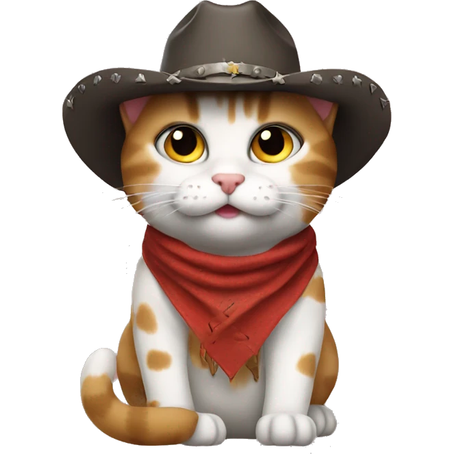 Cowboy cat emoji