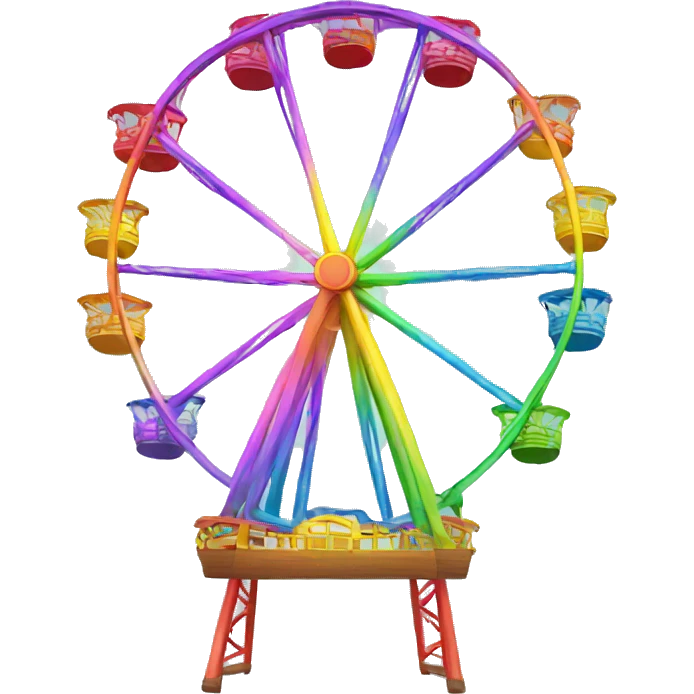 rainbow ferris wheel emoji
