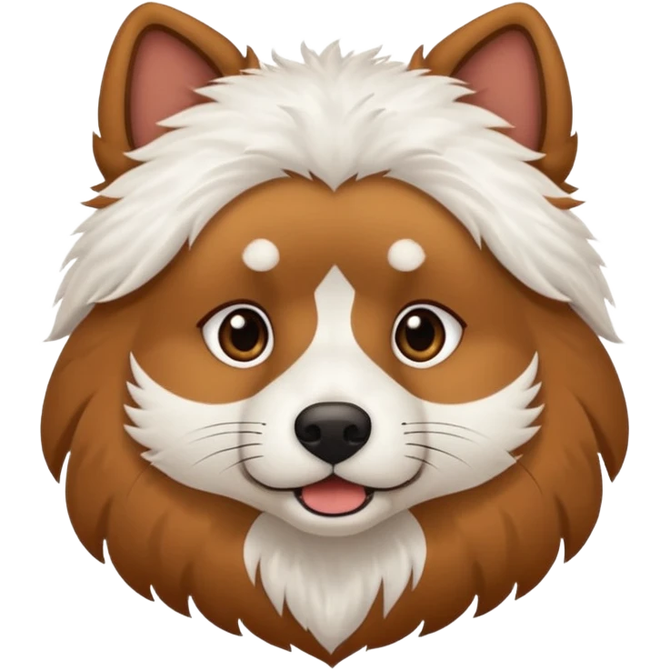I want a brown Anjing kampung(talamian) with white furs from jaw below.  emoji