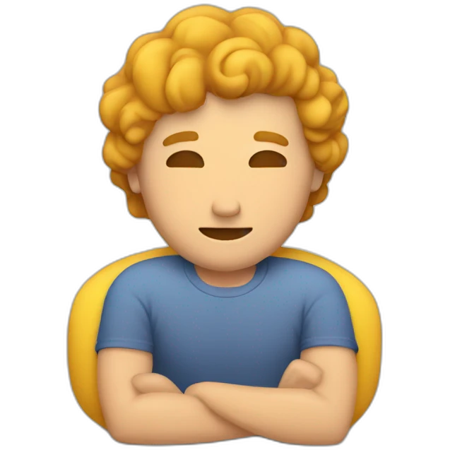 guy doing curl-up emoji