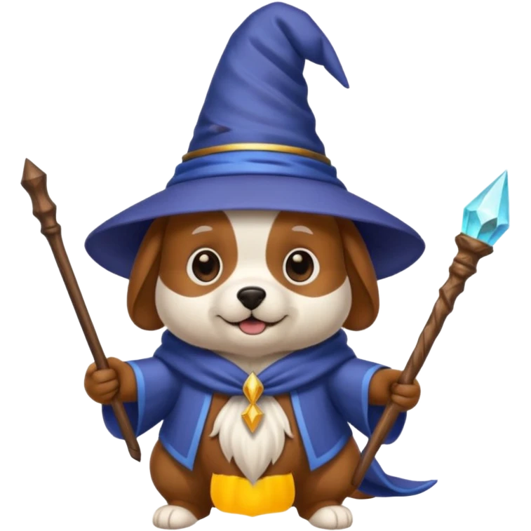 Dog wizard emoji