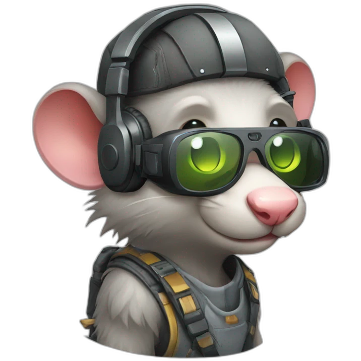rat gamer emoji