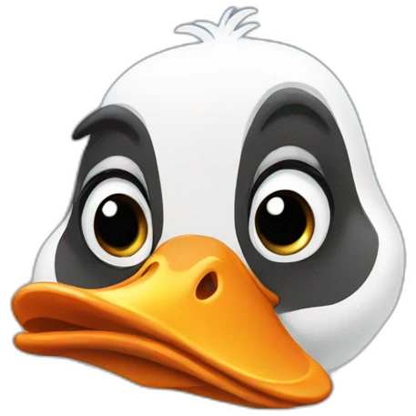 goose with mustache emoji