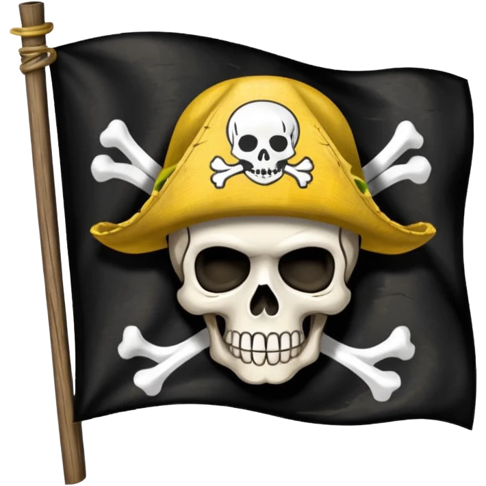 Straw hat crew pirate flag emoji