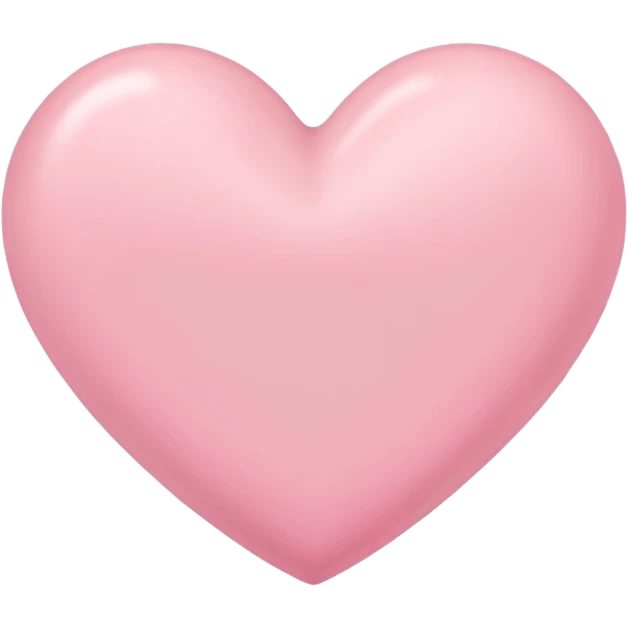 Pink pastel heart emoji