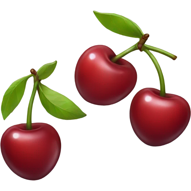 cherry with angle emoji