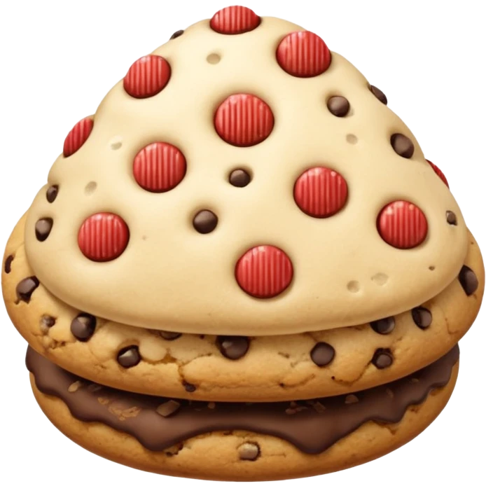 Mushroom cookie  emoji