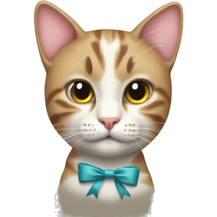 cat with a bow on its head emoji