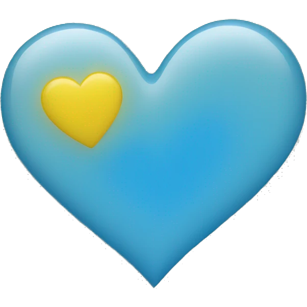 yellow-blue heart emoji
