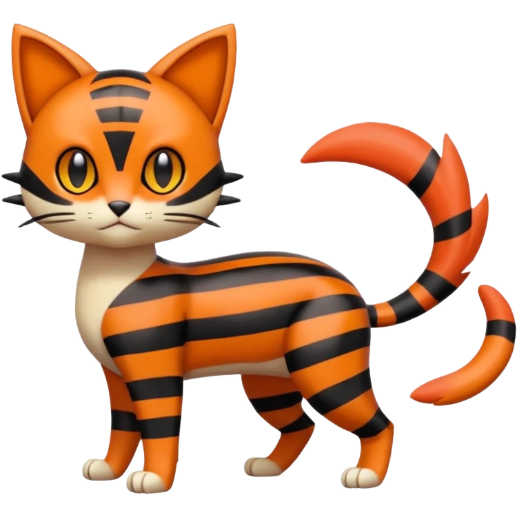 Liepard-Linoone-Litten-Skitty-Pokémon-fusion-creature (full body) emoji