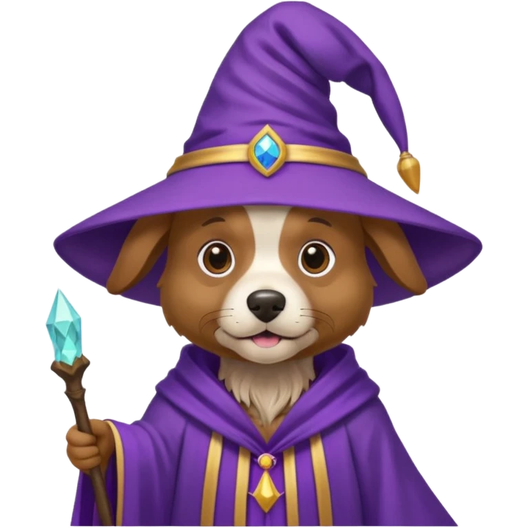 Dog wizard emoji