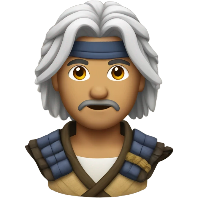 Samurai hippie emoji
