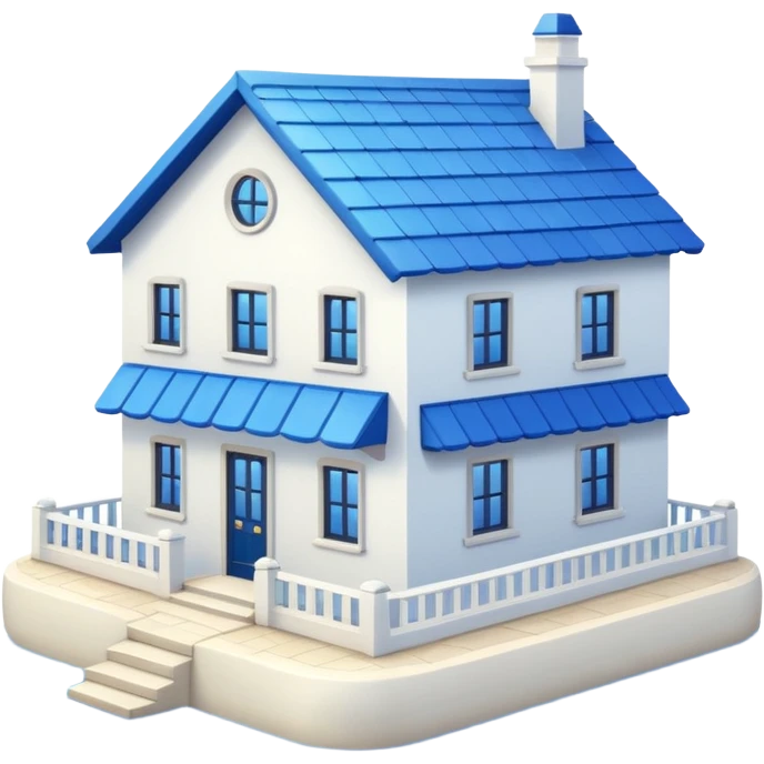 Красивый дом у моря emoji