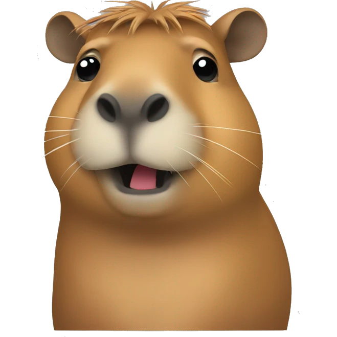 capybara is doing coding emoji