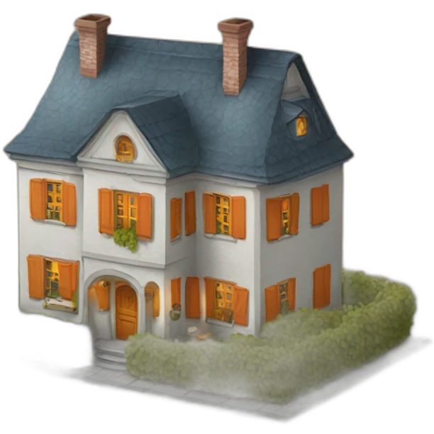 Maison citrouille emoji