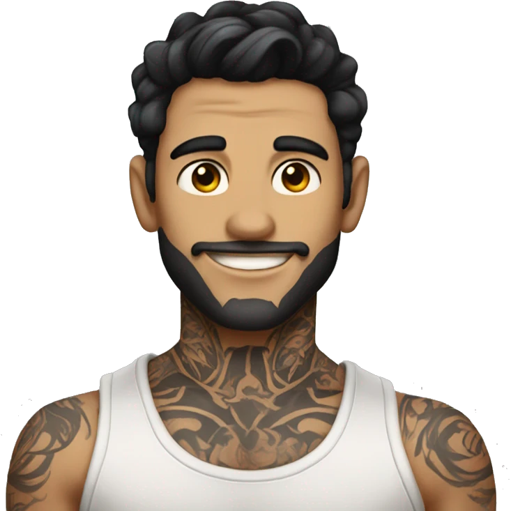 Hot fairy guy with dark hair and tattoos emoji