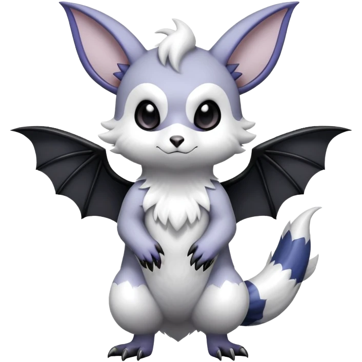 Shiny Furret-Absol-Noibat-Hybrid (Full body) emoji