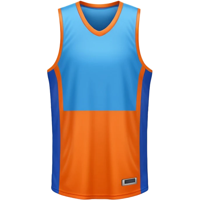 basketball jersey object icon, sleeveless sports jersey, vibrant colors, 3D cartoon, mobile game icon style, centered, clean background, no text, no watermark
 emoji