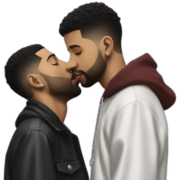 drake kissing 21 savage emoji
