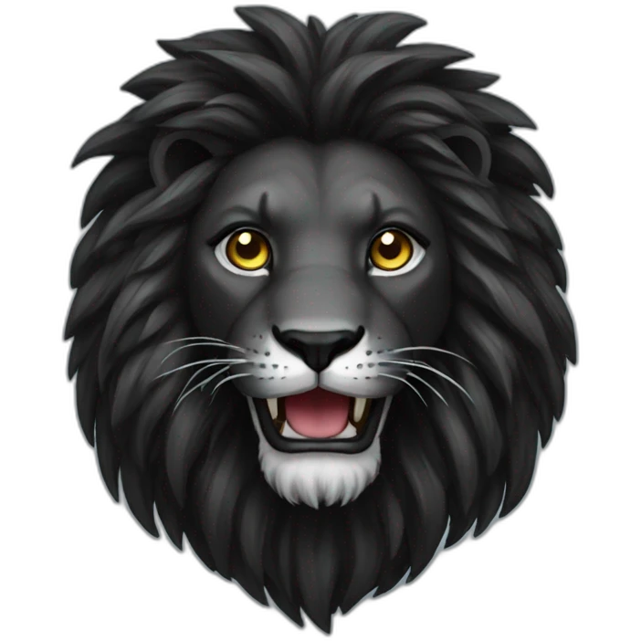 Black lion gaming emoji