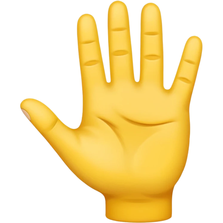 Hand emoji with the number 8 emoji