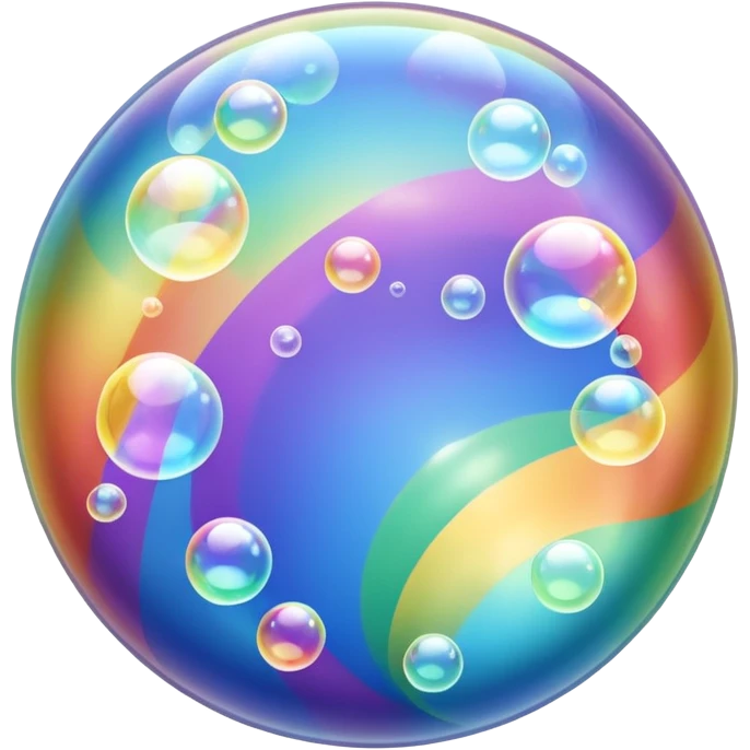 soap bubbles and soap foam transparent soap bubbles shimmering in different colors of the rainbow emoji
