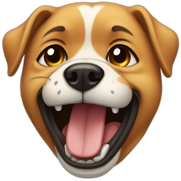 Dog crying emoji