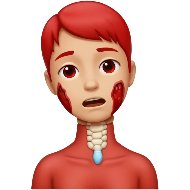 choking its neck emoji