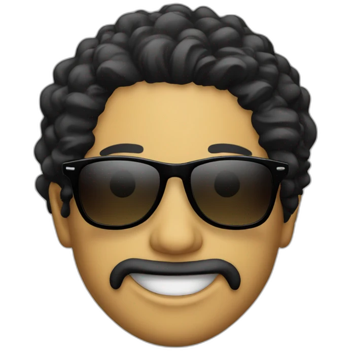Slash-sun glasses emoji