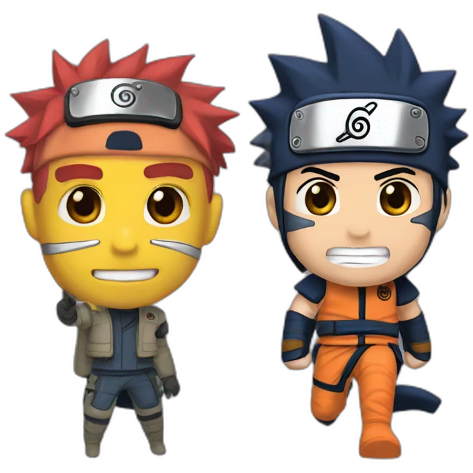 tranformes y naruto emoji