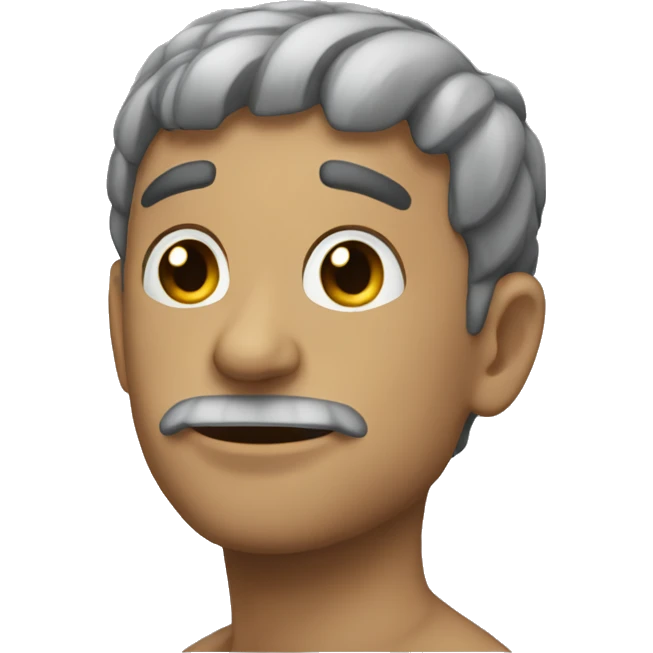 Haciendo mewing emoji