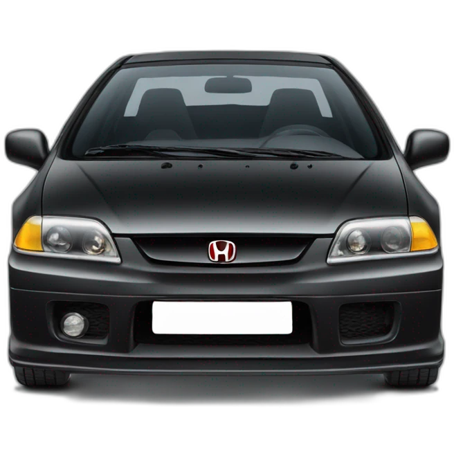 Honda-Civic-EK9, black emoji