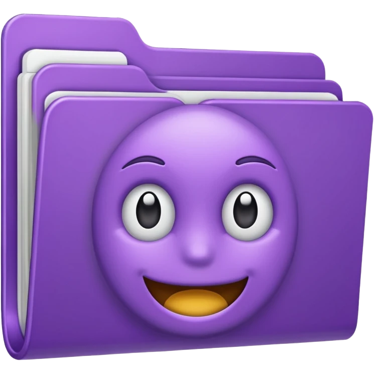 purple downloads folder emoji