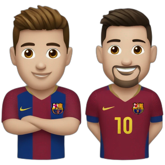 Ronaldo et Messi emoji
