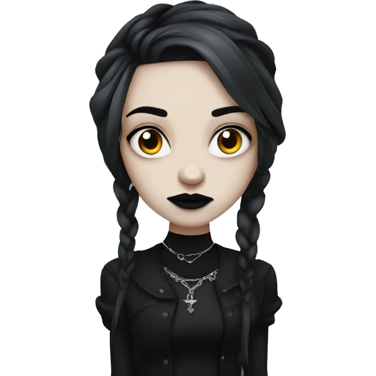 Goth girl emoji