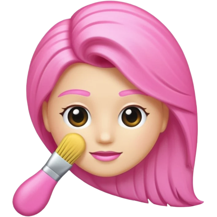 Cepillo pelo rosa emoji