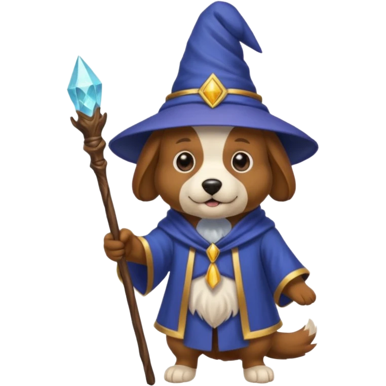 Dog wizard emoji