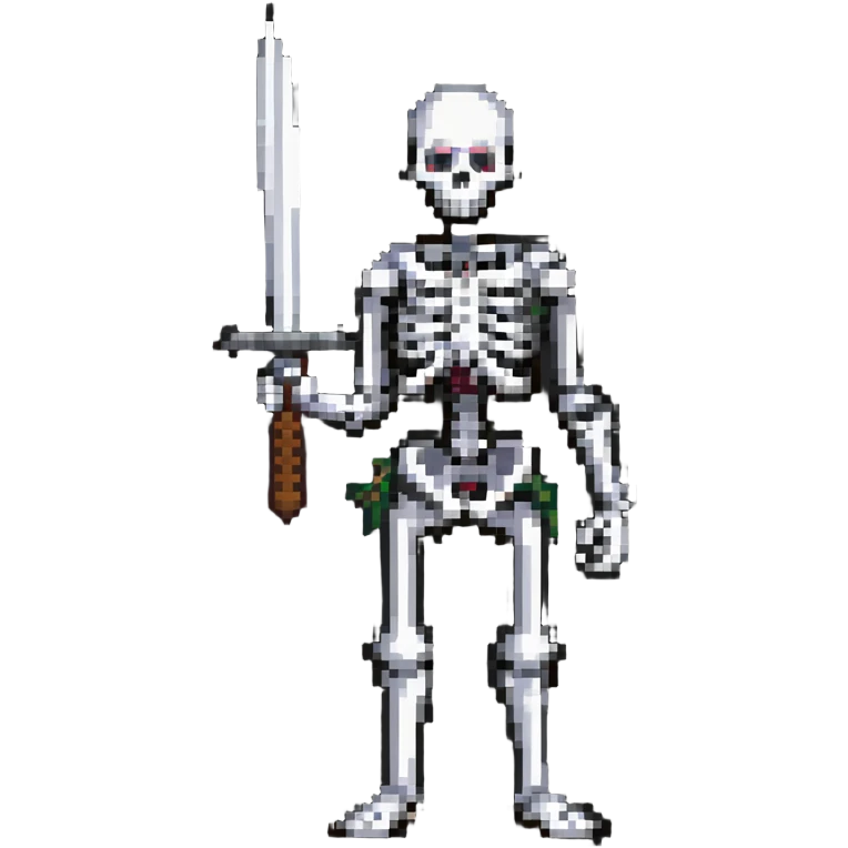 skeleton with a sword emoji