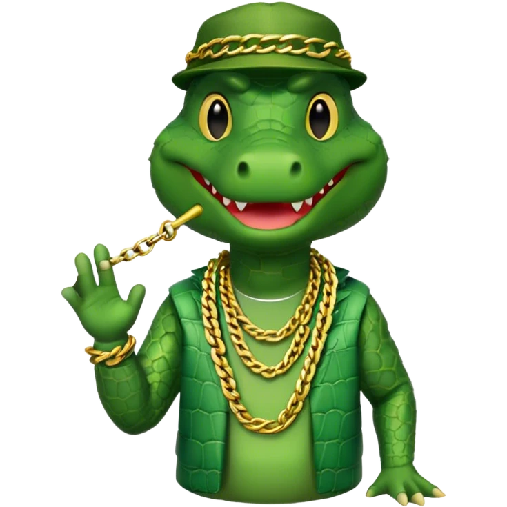 crocodile rapper ￼ emoji
