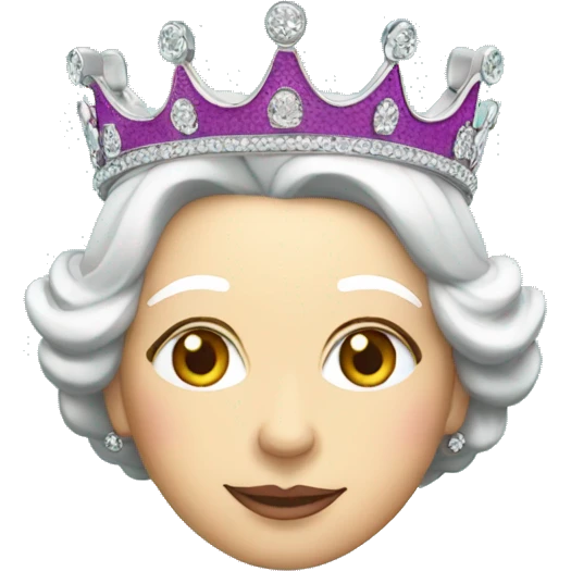 Queen Elizabeth swimming in pool emoji
