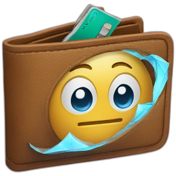 A magical wallet emoji