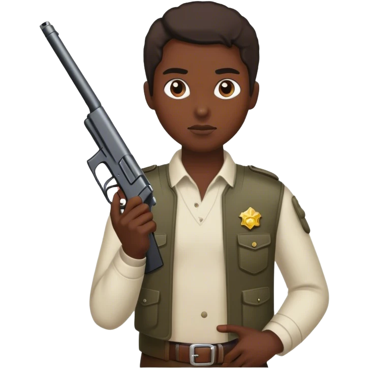 Drug dealer with gun emoji
