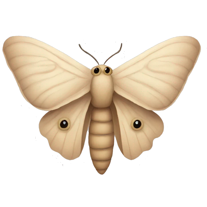 beige moth emoji